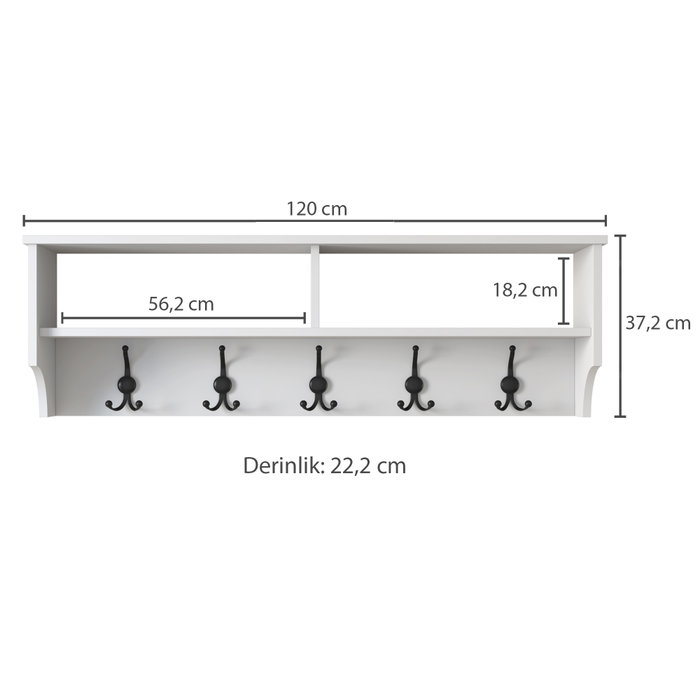 Hanah Home P2 - 439 Perchero Blanco
